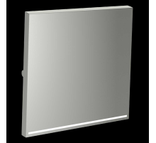 Клавиша для выключателя/переключателя одноклавишного с подсветкой S70 (сталь) Voltum VLS000205