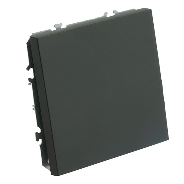 Переключатель 1-клавишный (механизм), STEKKER, 250В, 10A, серия Эмили, RSW10-5105-05, черный уголь, soft touch 49841