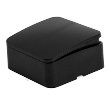 Выключатель двухклавишный Stekker София черный матовый MSW10-20-05 49475