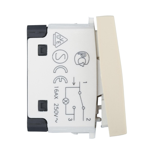 Переключатель LK Studio с двух мест, с индикатором 45х22,5мм (схема 6L) 16 A, 250 B (бежевый) LK45 850401-1 Переключатель LK Studio с двух мест, с индикатором 45х22,5мм (схема 6L) 16 A, 250 B (бежевый) LK45 850401-1