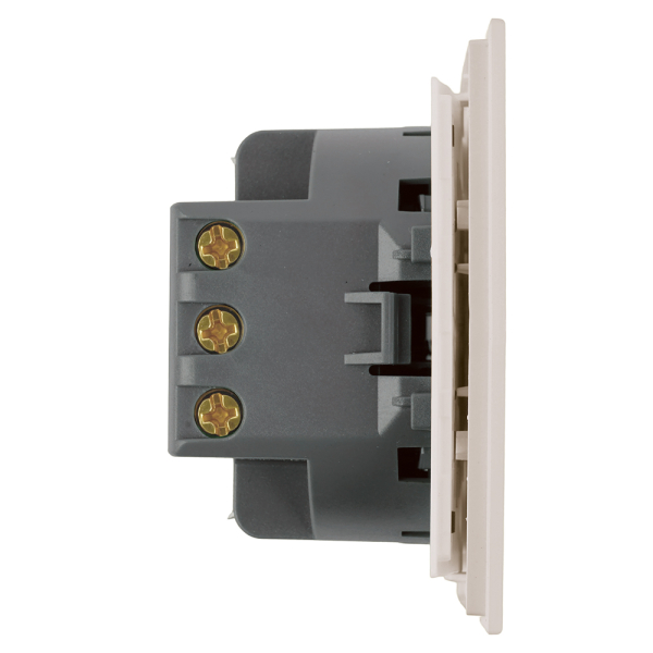 Переключатель перекрестный 1-клавишный (механизм), Stekker, 250В, 10А Мия, RSW10-3110-08, пудровый жемчуг 50570