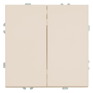 Выключатель 2-клавишный (механизм), Stekker, 250В, 10А Эмили, RSW10-5104-08, кашемир, soft touch 49892