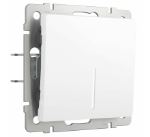 Выключатель одноклавишный Werkel с подсветкой белый матовый W1110161 4690389184567
