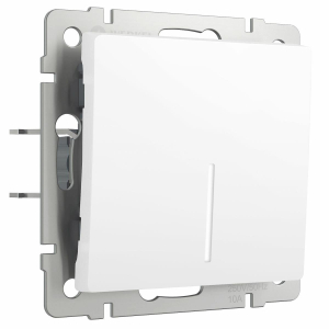 Выключатель одноклавишный Werkel с подсветкой белый матовый W1110161 4690389184567