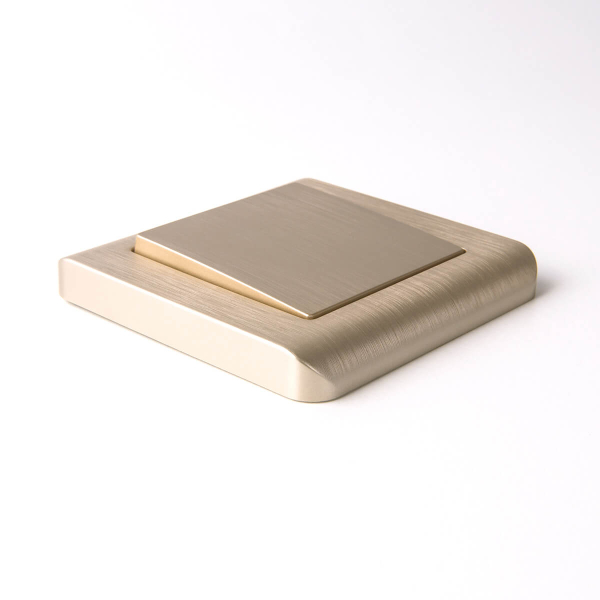 Выключатель одноклавишный Werkel шампань рифленый W1110010 4690389159992