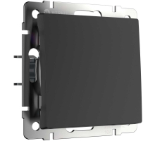 Перекрестный выключатель Werkel одноклавишный черный матовый W1113008 4690389156687