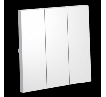 Клавиши для выключателя/переключателя трехклавишного S70 (белый матовый) Voltum VLS000502