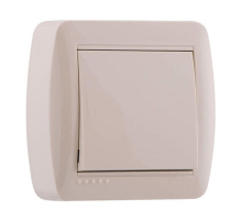 Выключатель Lezard Demet кремовый 711-0300-100