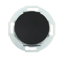 Выключатель-кнопка LK Studio одноклавишный (схема 1T) 16 А, 250 В (черный) Vintage 880508-1