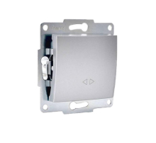 Выключатель промежуточный Lezard Karina матовое серебро 707-4388-107