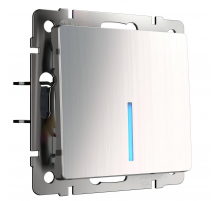 Выключатель одноклавишный с подсветкой Werkel глянцевый никель W1110102 4690389157608