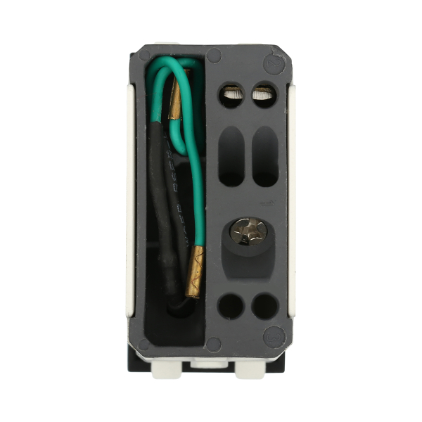 Переключатель LK Studio с двух мест, с индикатором 45х22,5мм (схема 6L) 16 A, 250 B (серебристый металлик) LK45 850403-1