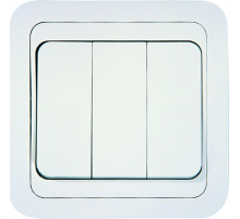 Выключатель 3 клав. 1 вход 3 выхода Makel Mimoza 12091