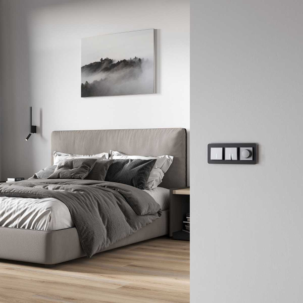 Выключатель Werkel одноклавишный проходной с подсветкой серебро W1112165 4690389195525