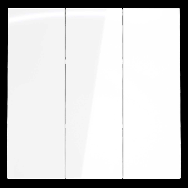 Клавиши для выключателя/переключателя трехклавишного S70 (белый глянцевый) Voltum VLS000501