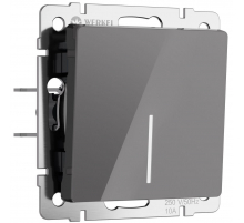 Выключатель одноклавишный с подсветкой Werkel графит акрил W1110144 4690389197413