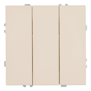 Выключатель 3-клавишный (механизм), Stekker, 250В, 10А Эмили, RSW10-5108-08, кашемир, soft touch 49896