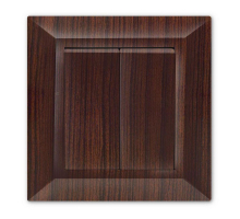 Выключатель двухклавишный Vesta-Electric Roma Mebel коричневый FVK010201FRN