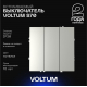 Выключатель встраиваемый Voltum S70 трехклавишный 10А, (сталь) VLS030105