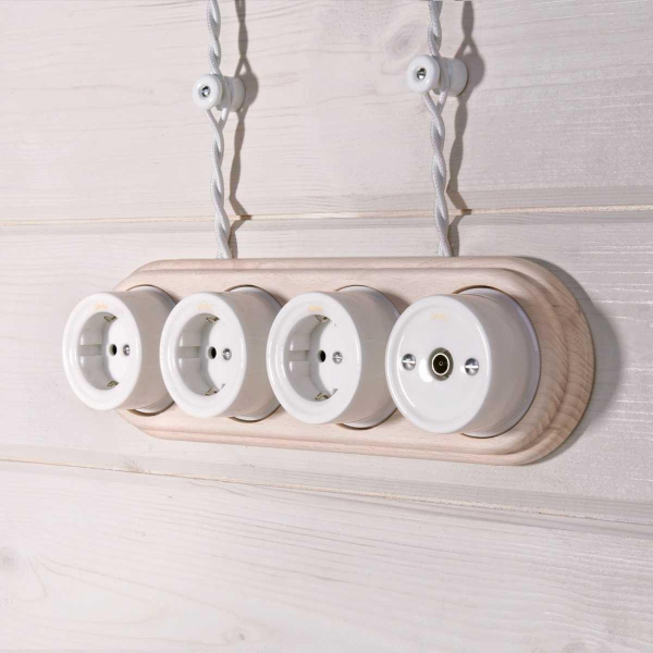 Комплект изоляторов без винта 100 шт. Werkel Ретро белый W6431401 4690389166204