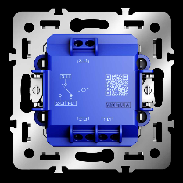 Механизм проходного переключателя одноклавишного 10А S70 Voltum VLS0103M