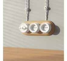 Переключатель-выключатель Werkel одноклавишный Retro белый W5612001 4690389166709