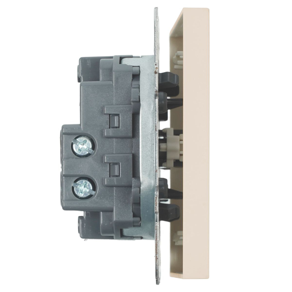 Выключатель 1-клавишный (механизм), Stekker, 250В, 10А Эмили, RSW10-5103-08, кашемир, soft touch 49891