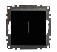 Выключатель 1-клавишный сенсорный (механизм) Stekker Катрин черный GLS2-7203-05 50272
