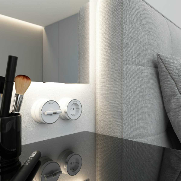 Переключатель-выключатель одноклавишный Werkel Vintage белый матовый/хром W5812050 4690389174025