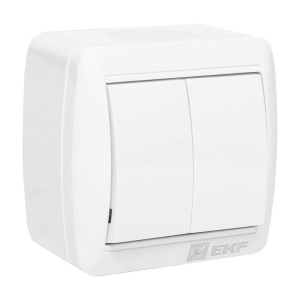 Владивосток Выключатель 2-кл. 10А IP54 бел. EKF PROxima EQR16-023-30-54