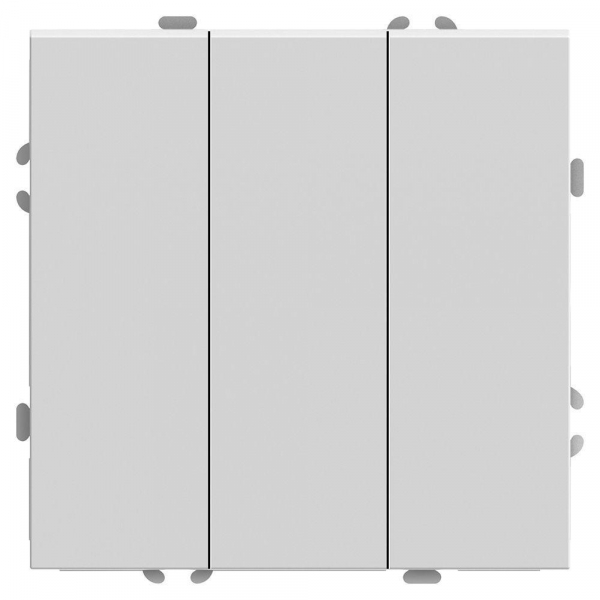 Переключатель трехклавишный Stekker Эмили белый фарфор RSW10-5108-01 49870