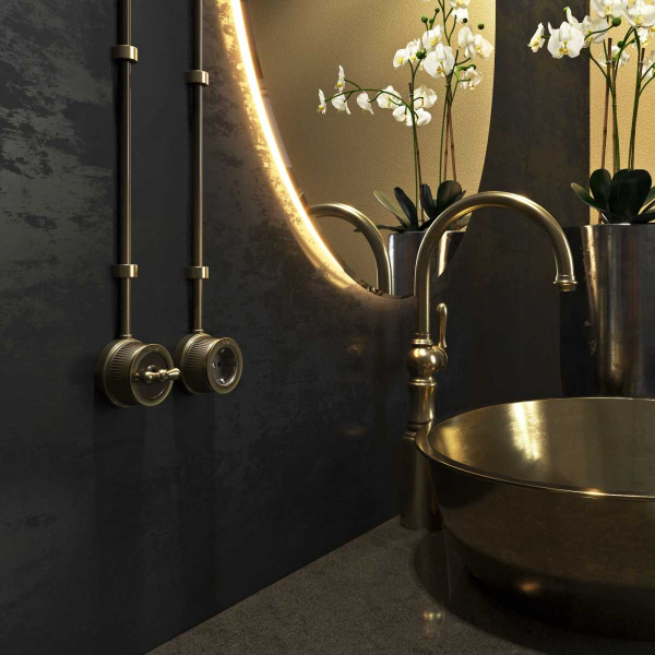 Переключатель-выключатель одноклавишный Werkel бронзовый Ретро W5712012 4690389166617