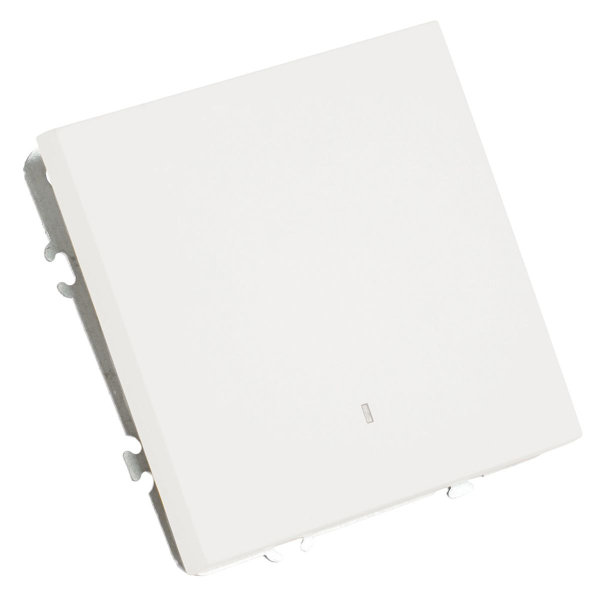 Выключатель одноклавишный Stekker Эмили с подсветкой белый фарфор RSW10-5101-01 49863