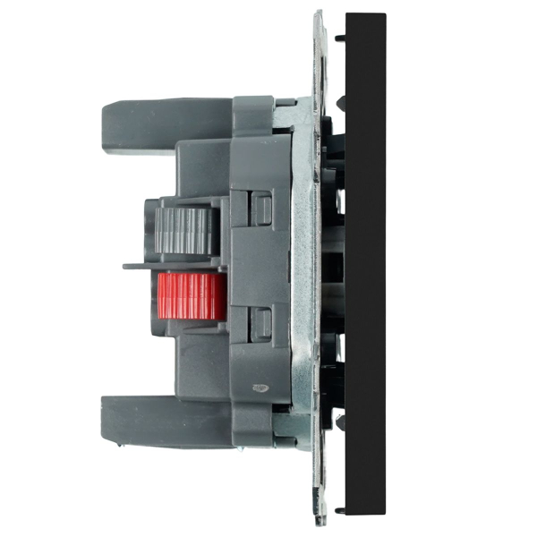 Переключатель 1-клавишный (механизм), СЗК, Stekker, 250В, 10A Эмили, RSW10-5105-05ZK, черный уголь, soft touch 50248
