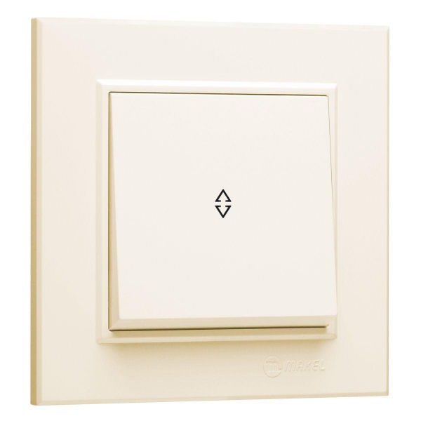 Переключатель Makel 1-кл. СП Karea 10А IP20 крем. 56010005 Переключатель Makel 1-кл. СП Karea 10А IP20 крем. 56010005