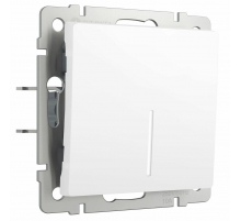 Выключатель одноклавишный Werkel с подсветкой белый матовый W1110161 4690389184567