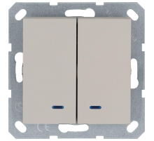 Выключатель двухклавишный Jasmart G3023NT