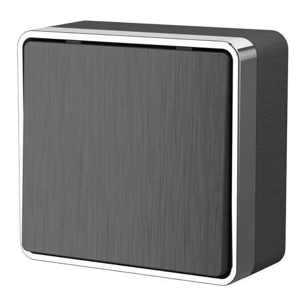 Выключатель одноклавишный проходной Werkel Gallant графит рифленый W5012004 4690389164071 Выключатель одноклавишный проходной Werkel Gallant графит рифленый W5012004 4690389164071