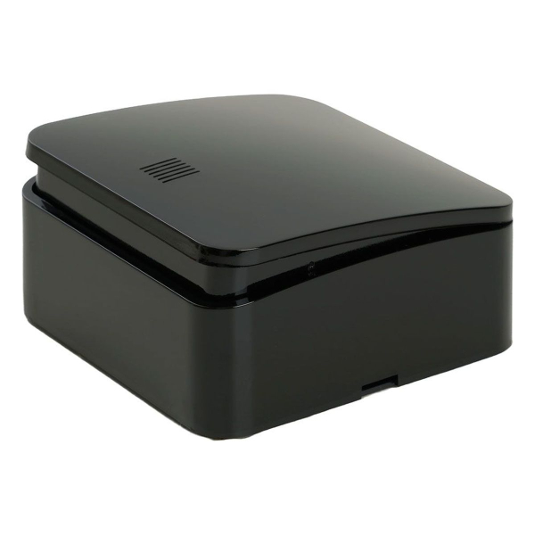 Выключатель одноклавишный Stekker София с подсветкой черный MSW10-11-20-02 49292