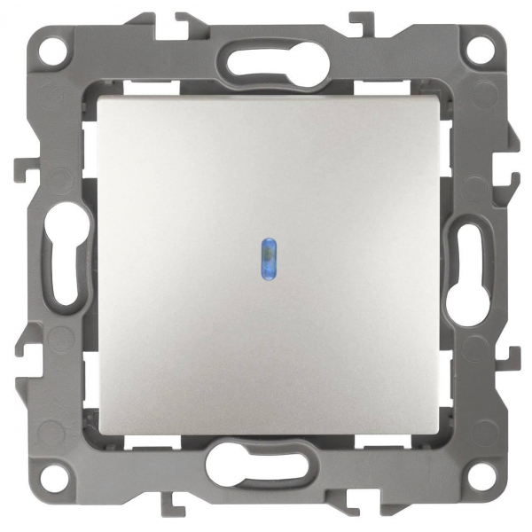 Выключатель одноклавишный с подсветкой ЭРА 12 10AX 250V 12-1102-15 Б0019427 Выключатель одноклавишный с подсветкой ЭРА 12 10AX 250V 12-1102-15 Б0019427