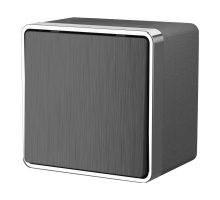 Выключатель одноклавишный влагозащищенный Werkel Gallant графит рифленый W5010204 4690389164019