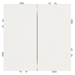 Переключатель перекрестный 2-клавишный (механизм), Stekker, 250В, 10А Эмили, RSW10-5111-01, белый фарфор, soft touch 50162