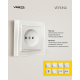 Выключатель одноклавишный Vesta-Electric Verona белый FVK020101BEL