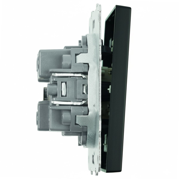 Выключатель одноклавишный Stekker Эмили черный уголь RSW10-5103-05 49839