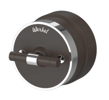 Выключатель двухклавишный на 4 положения Werkel Vintage мокко матовый/хром W5822052 4690389183171