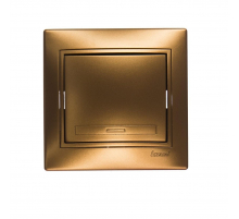 Выключатель Lezard Mira золото со вставкой 701-1313-100