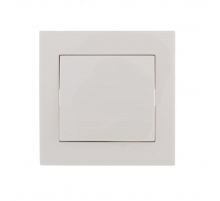 Выключатель промежуточный Lezard Rain белый 703-0202-107