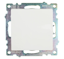 Выключатель одноклавишный Stekker Катрин белый GLS10-7103-01 39298