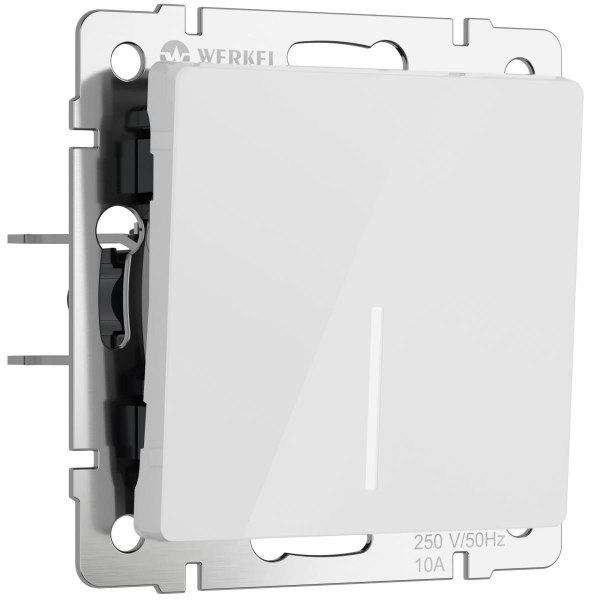 Выключатель Werkel одноклавишный белый акрил W1112141 4690389197260