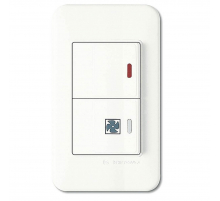 Двухклавишный выключатель IMEX 70 WIDE WH WSN 2636 WH